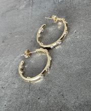 Load image into Gallery viewer, Zirconia Open Hoops
